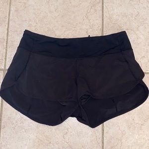 Black Lululemon shorts size 4 lightly worn